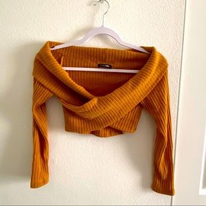 Off shoulder sweater